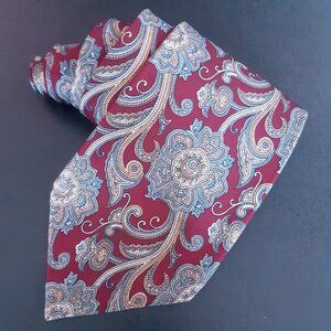 Hardy Amies 100% Silk Men's Tie Crimson Tie